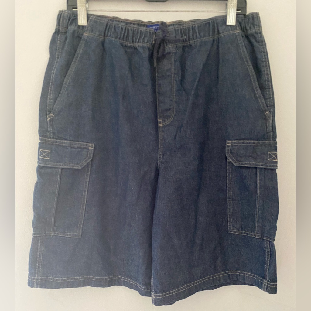 Simply Styled Womens Bermuda Shorts Blue Size 1820 Vg Condition